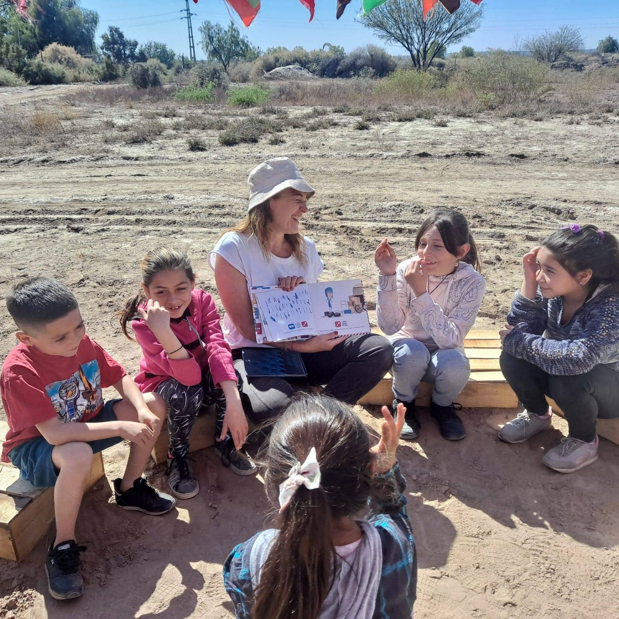Actividad de lectura con niños